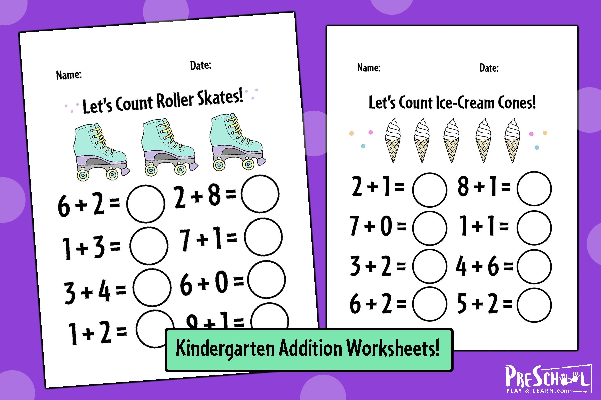 free printable addition and subtraction worksheets for preschoolers