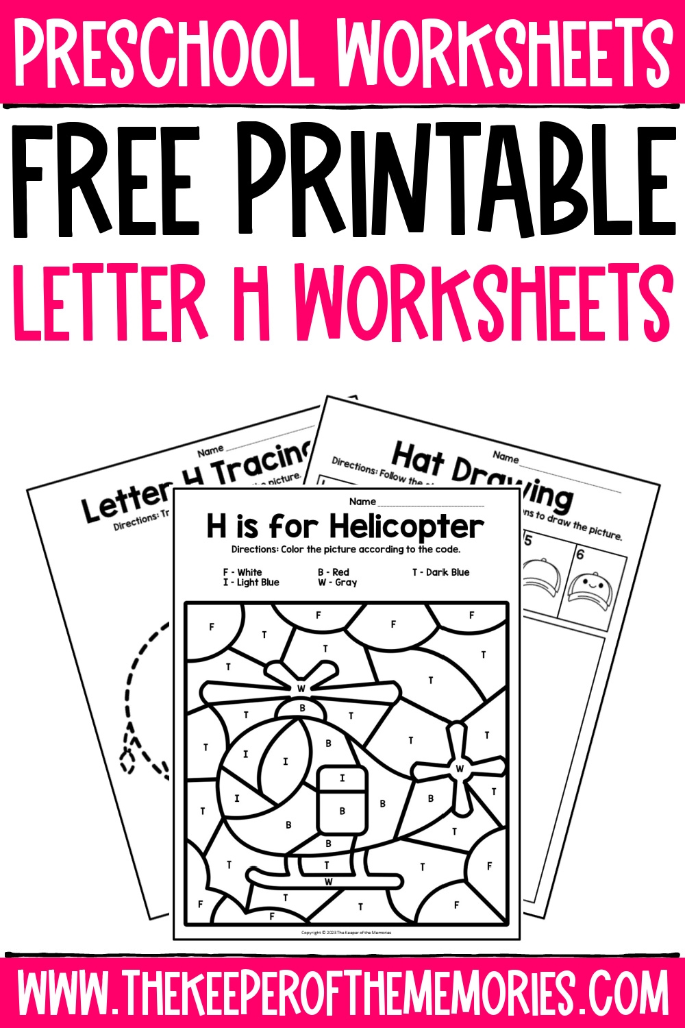 Free Printable Letter H Worksheets The Keeper Of The Memories