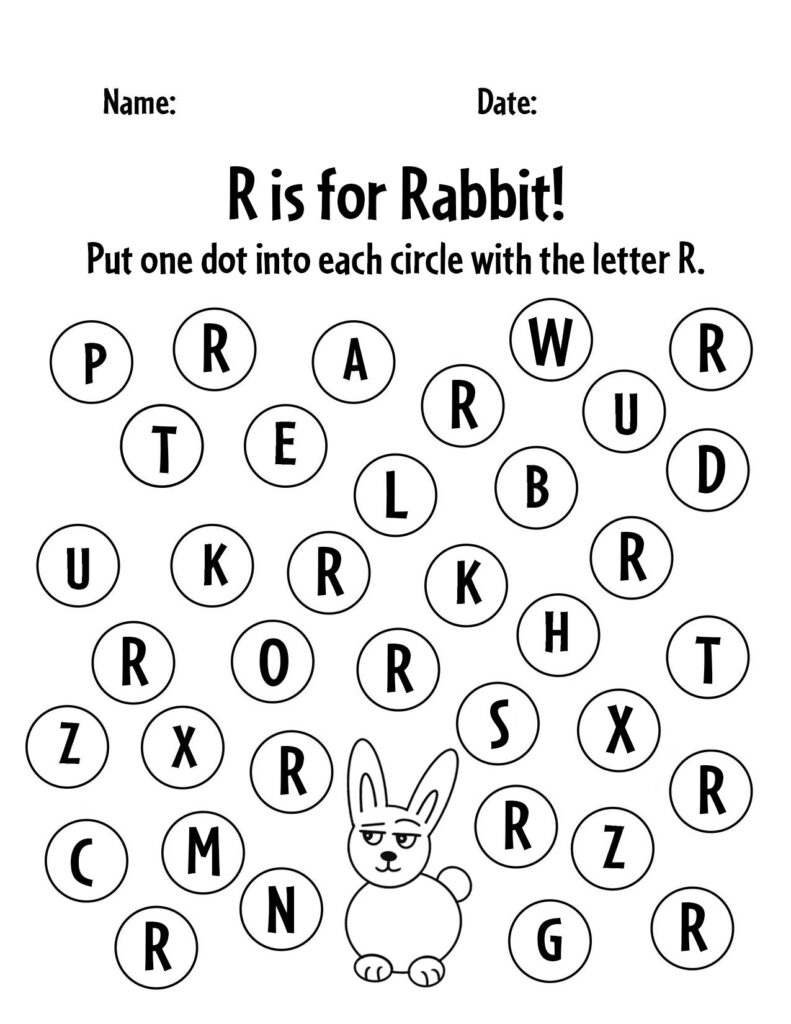 Free Printable Letter R Worksheets For Preschool The Hollydog Blog
