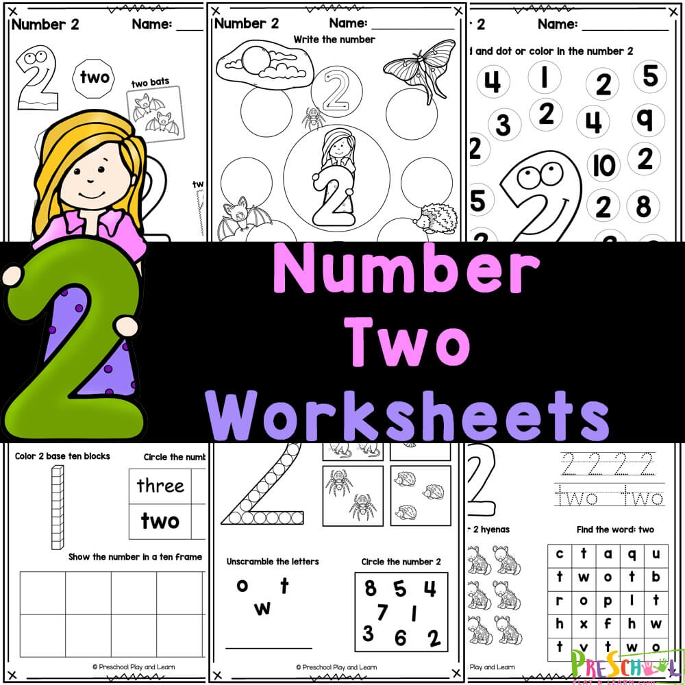 free printable number 2 worksheets for preschool