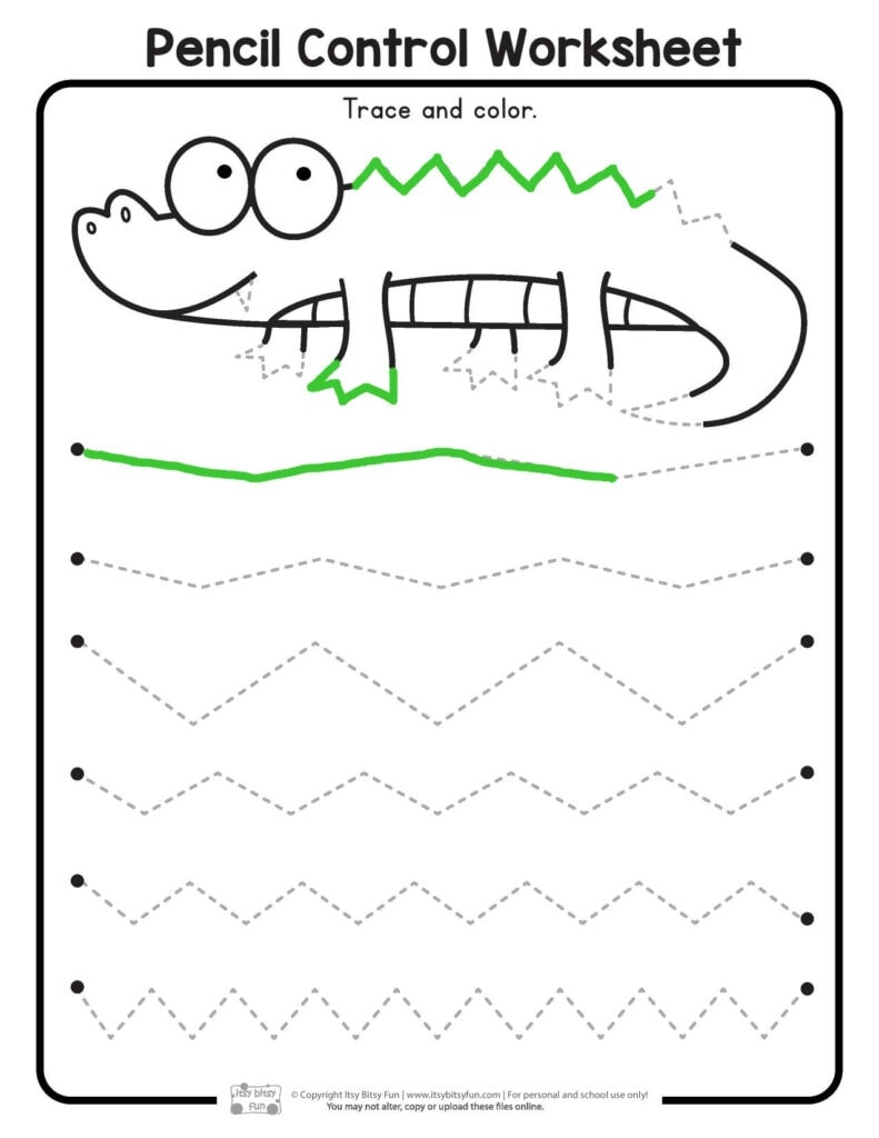 Free Printable Pencil Control Worksheets Itsy Bitsy Fun