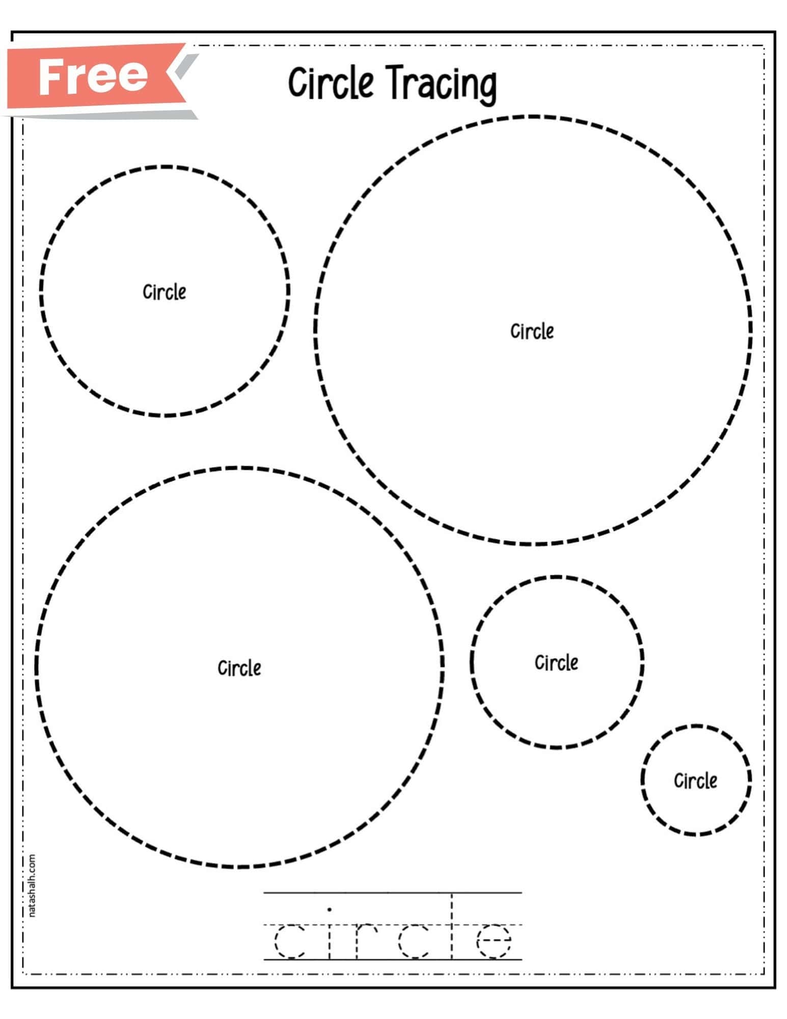 Free Printable Shape Worksheets Circle Worksheet The Artisan Life
