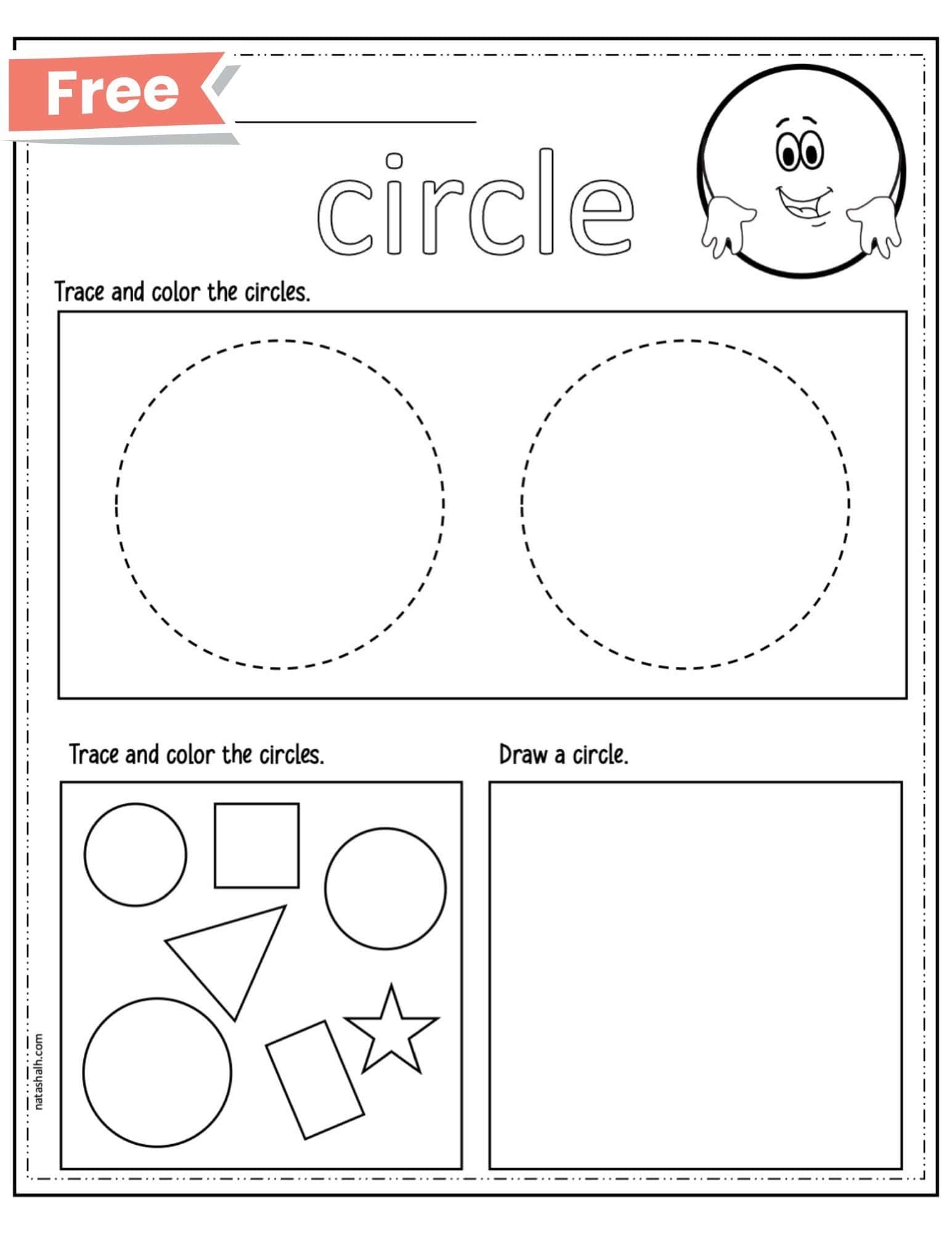 Free Printable Circle Worksheets For Preschool