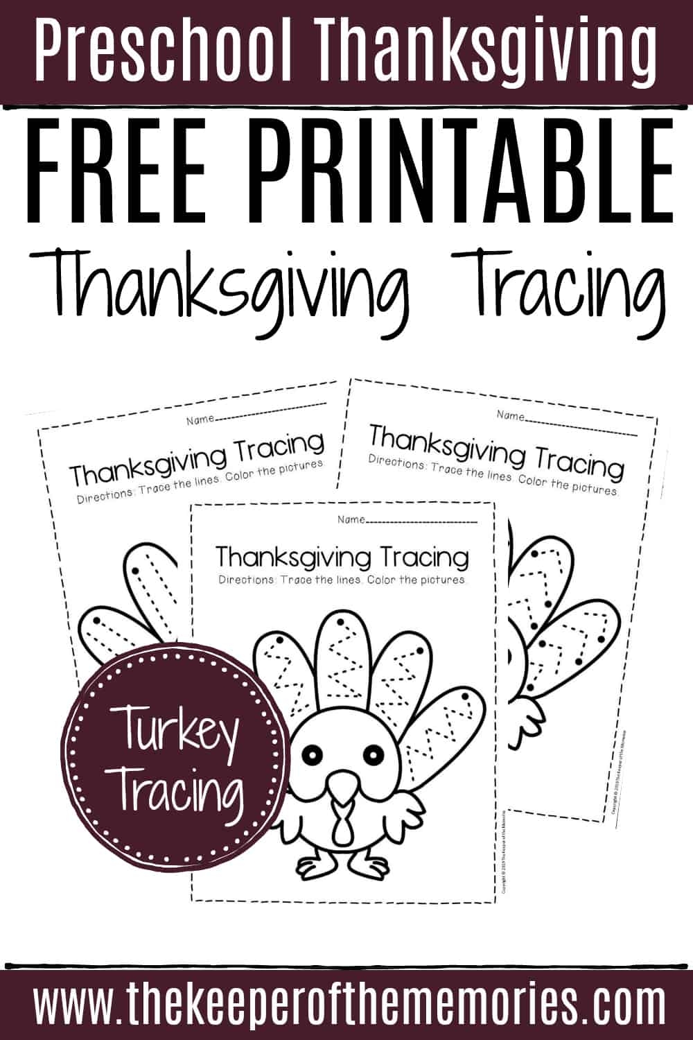 free turkey worksheet printables preschool