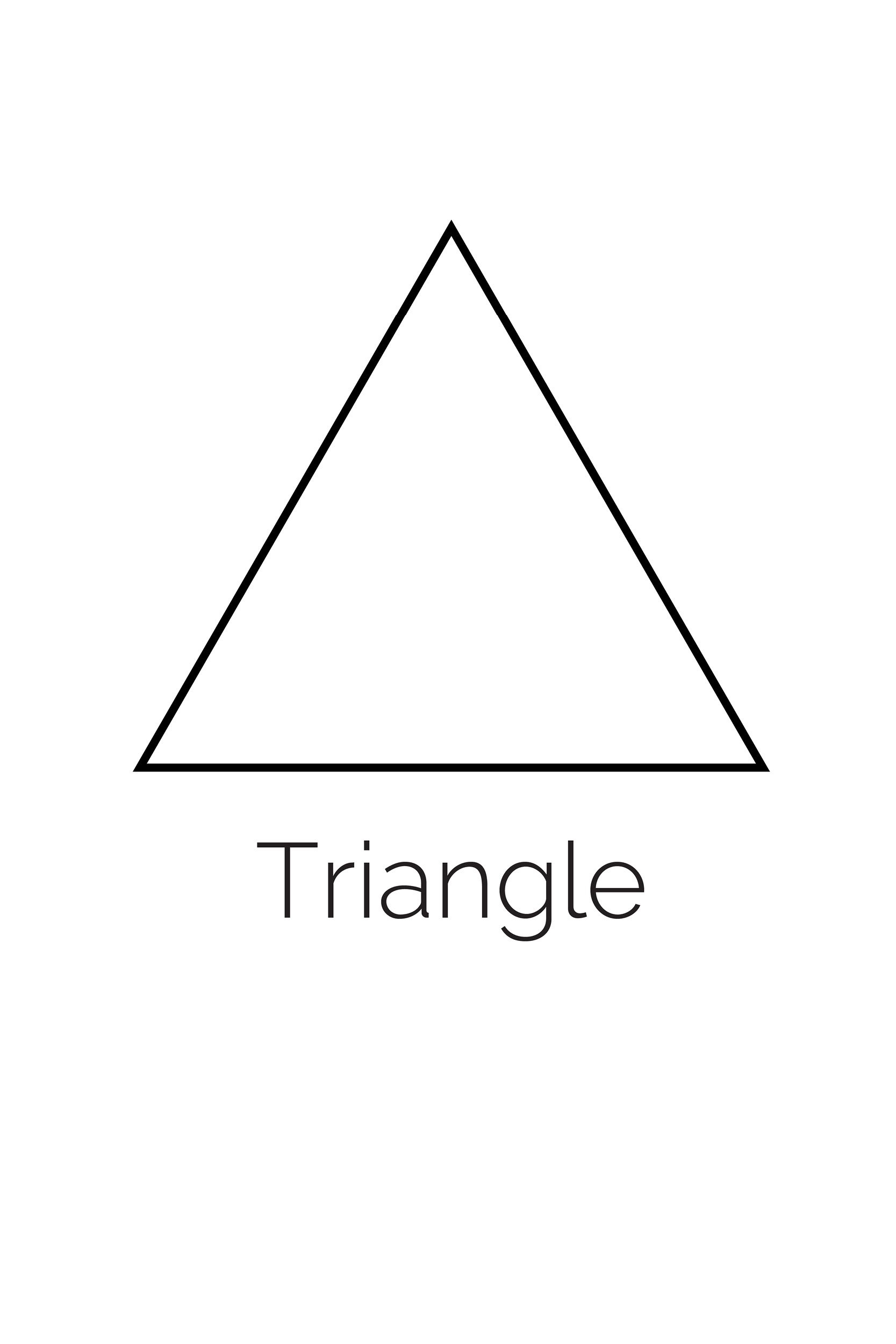 free printable triangle worksheet preschool