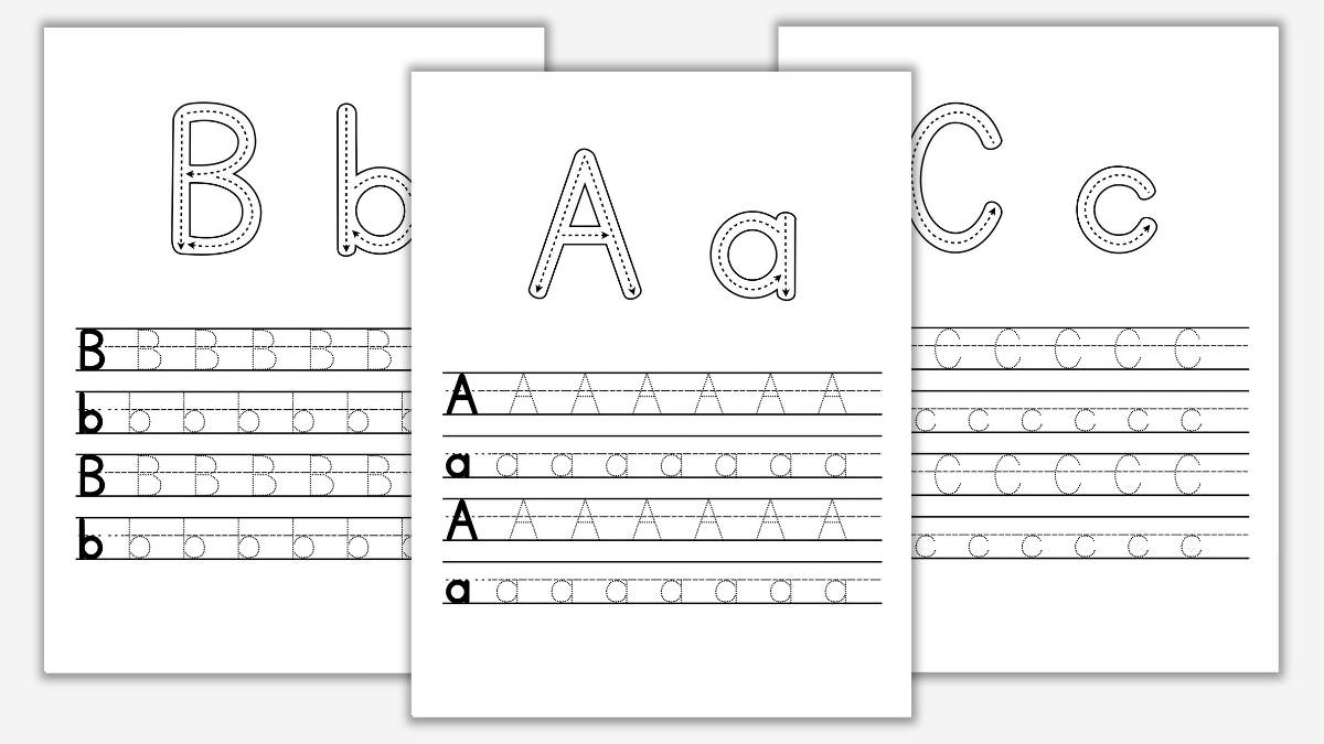 free printable preschool uppercase letter worksheet