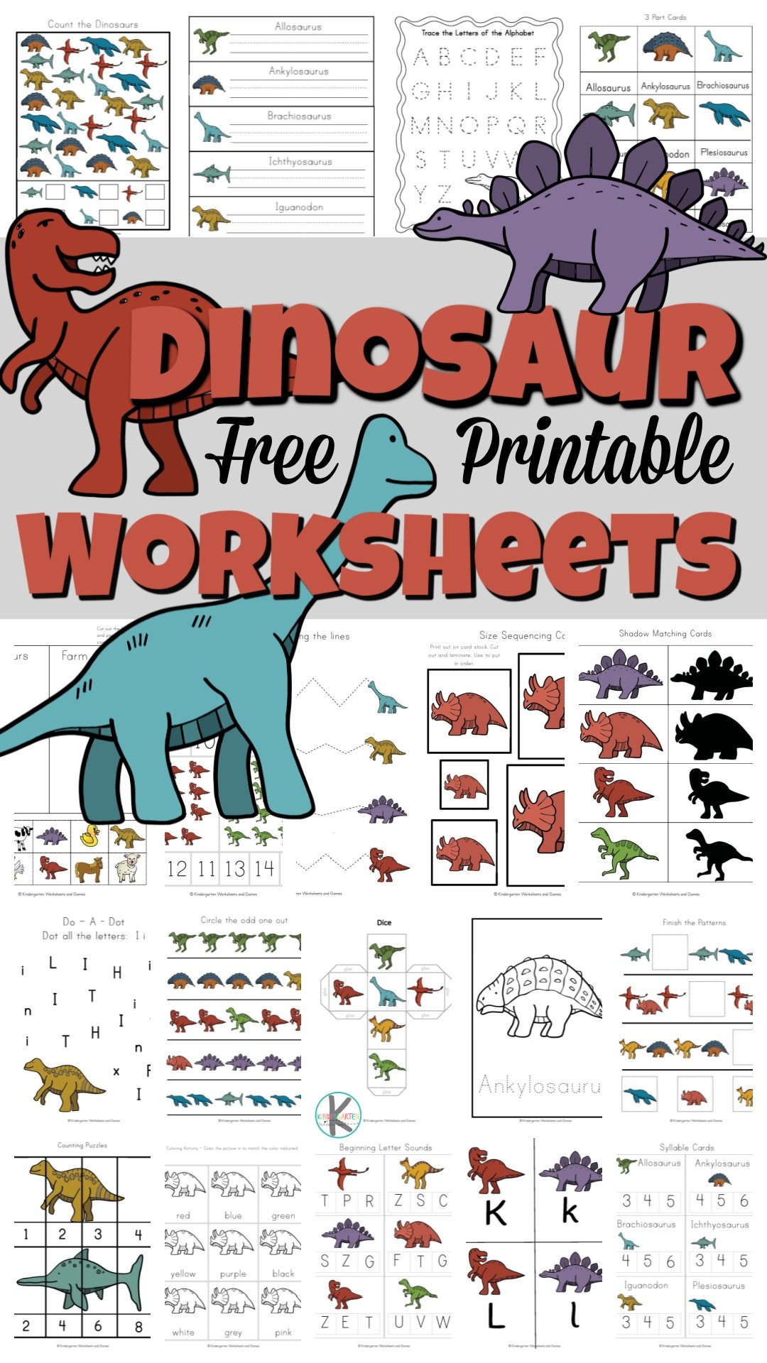 Free Printable Dinosaur Worksheets For Preschoolers