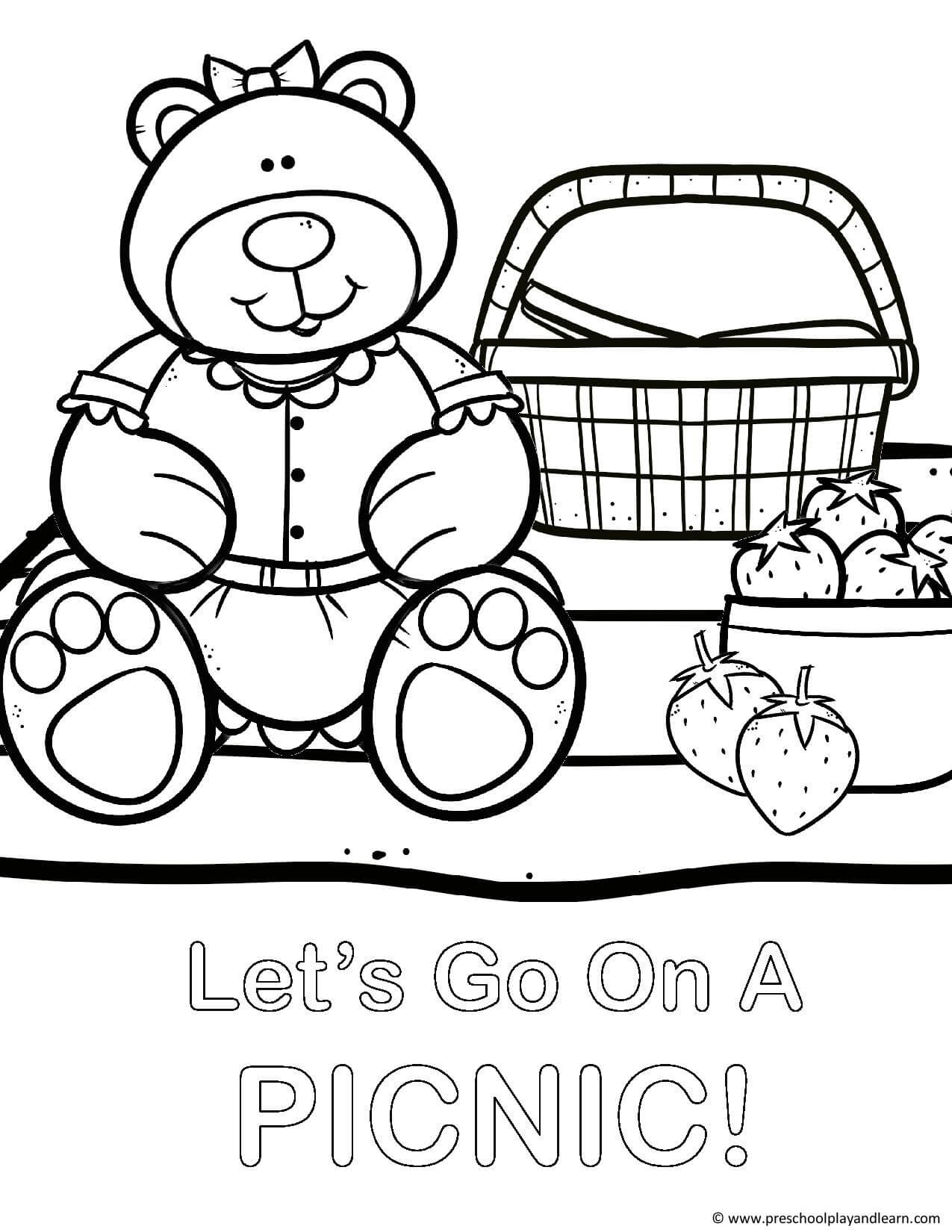 teddy bear preschool worksheet printable free