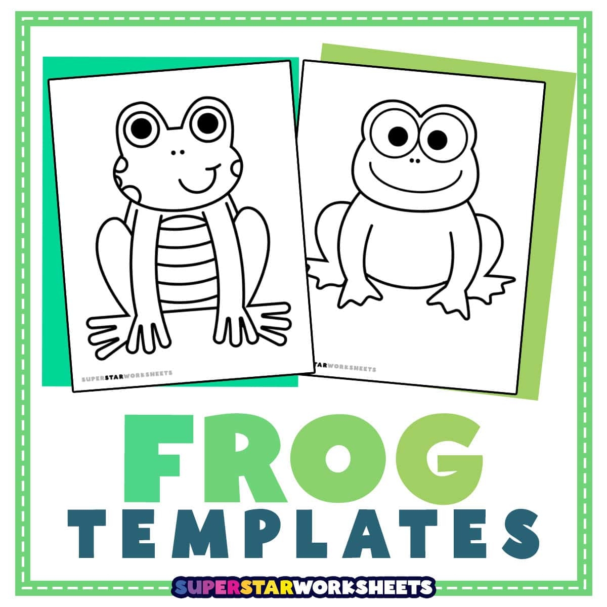 Frog Template Free Printables Superstar Worksheets