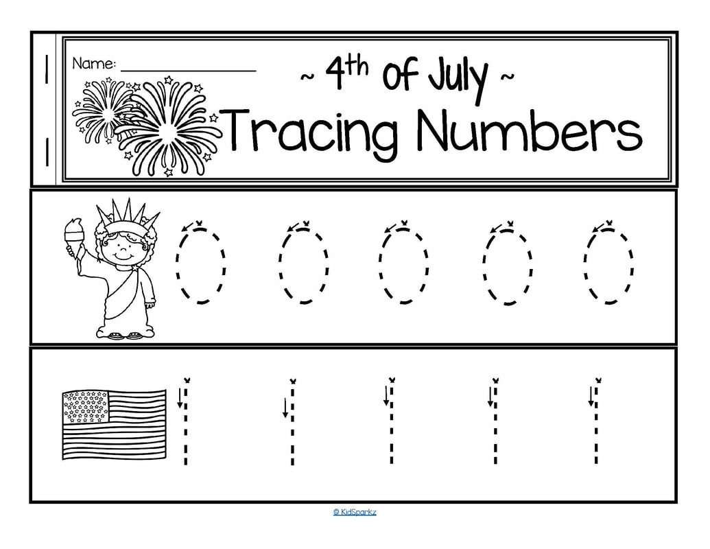 July 4th Theme Activities And Printables For Preschool And Kindergarten KIDSPARKZ