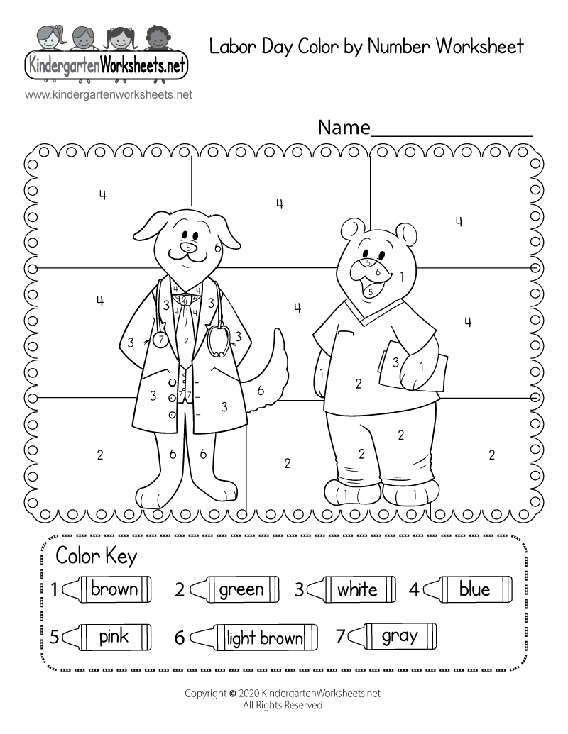 Free Printable Labor Day Worksheets For Preschoolers