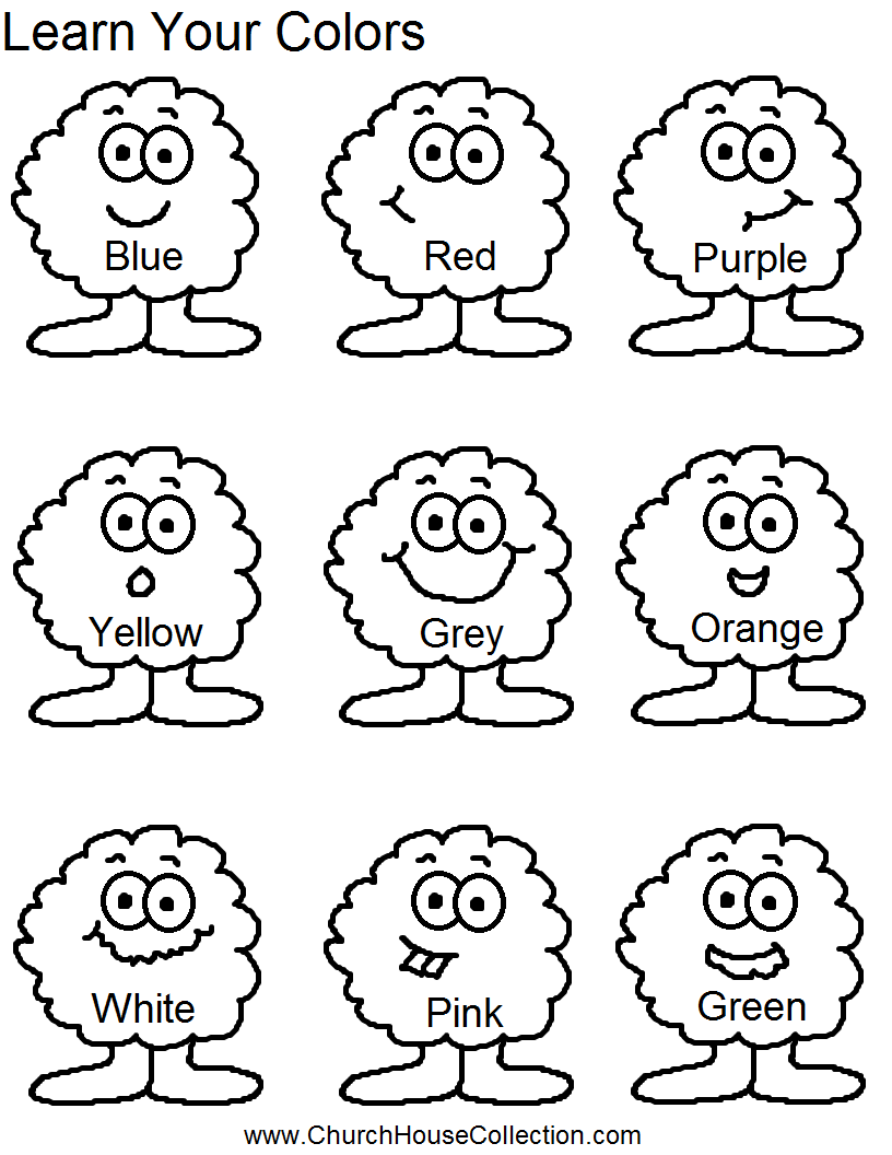 colors worksheets for preschoolers free printables