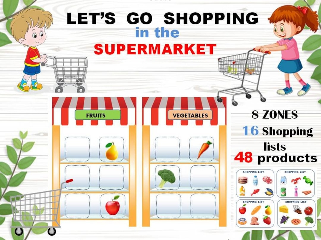 LET S GO SHOPPING In The Supermarket Busy Book Printable Game Preschool Worksheet Shopping Activity Binder Etsy LET S GO SHOPPING In The Supermarket Busy Book Printable Game Preschool Worksheet Shopping Activity Binder Etsy
