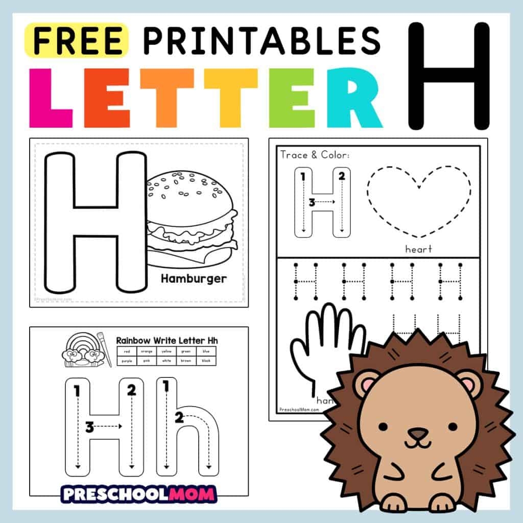 Printable Letter H Worksheets For Preschool