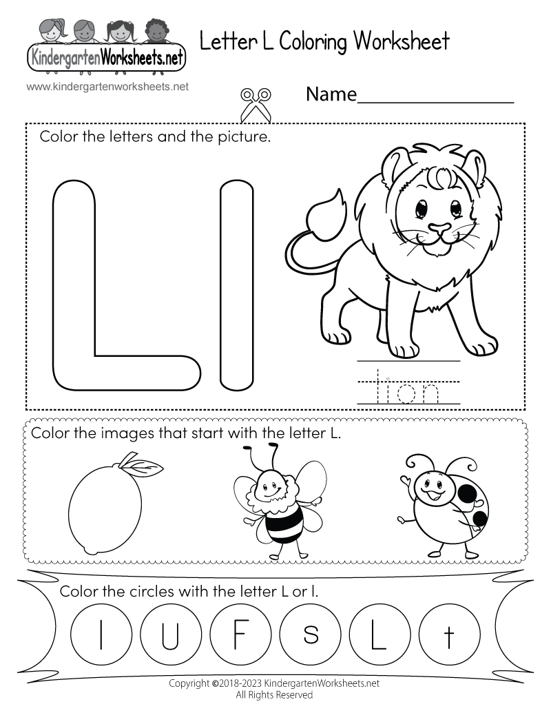 Free Printable Letter L Worksheets For Preschoolers