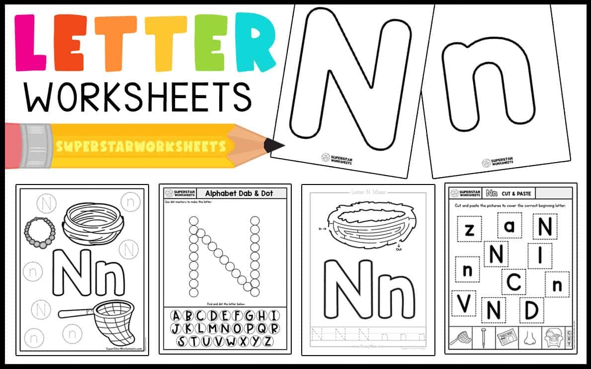 Letter N Worksheet Superstar Worksheets
