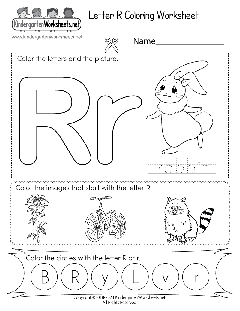 Printable Letter R Worksheets For Preschoolers