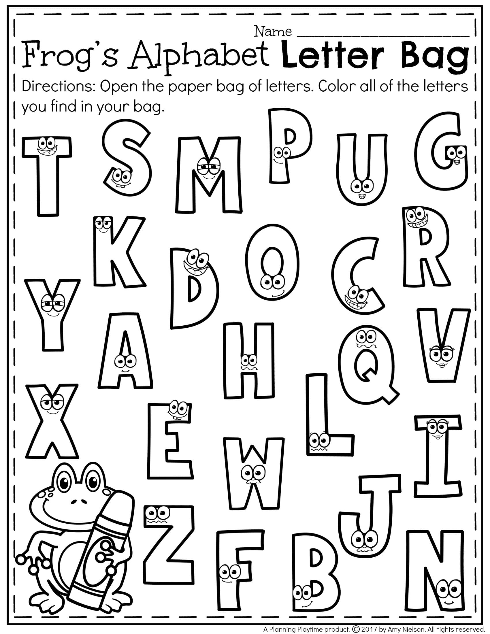 Free Printable Letter Recognition Worksheets For Preschoolers