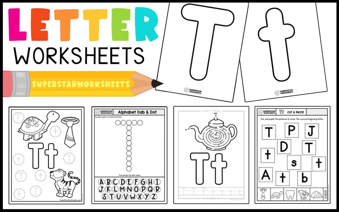 printable letter t worksheets for preschoolers