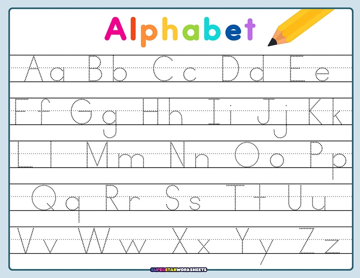preschool lowercase writing worksheets printable free