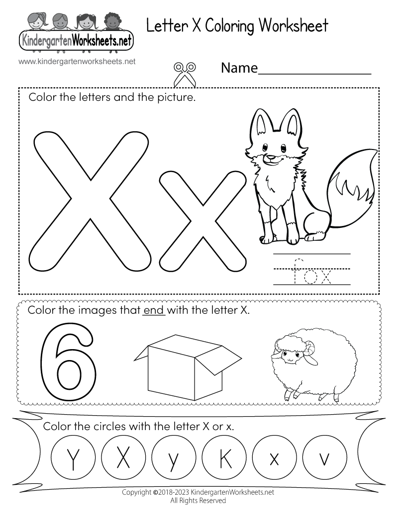 Letter X Coloring Worksheet Free Printable Digital PDF Letter X Coloring Worksheet Free Printable Digital PDF