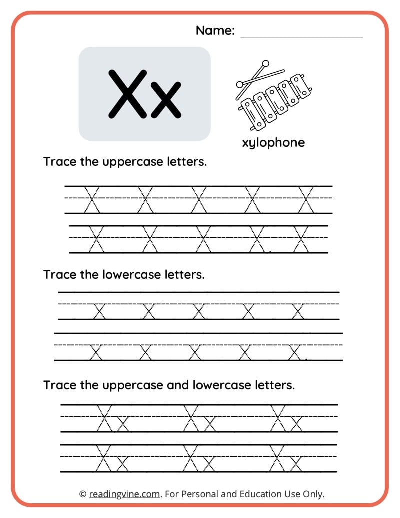 preschool letter x worksheet printables preschool letter x worksheet printables