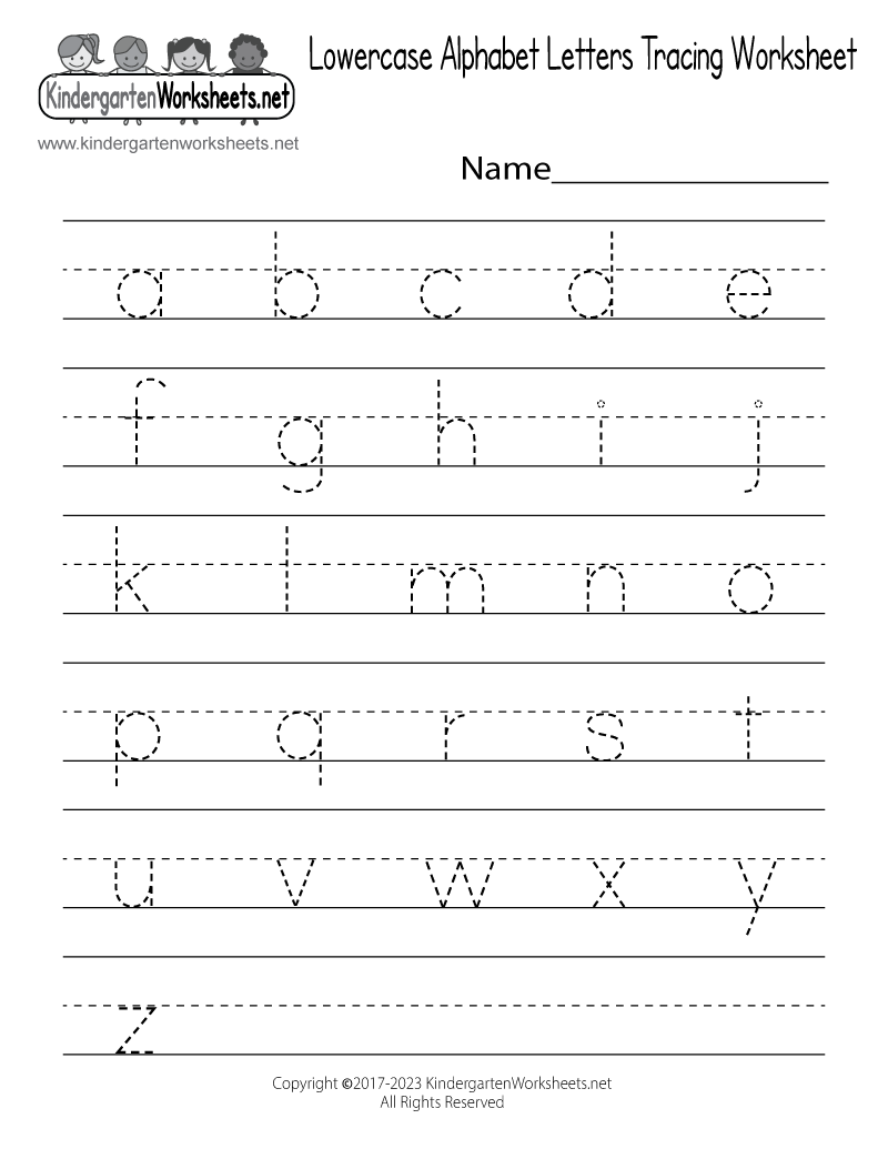 Lowercase Alphabet Letters Tracing Worksheet Free Printable Worksheets Library