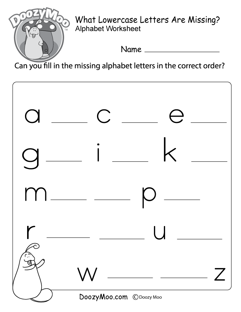 free printable alphabet worksheets for preschool