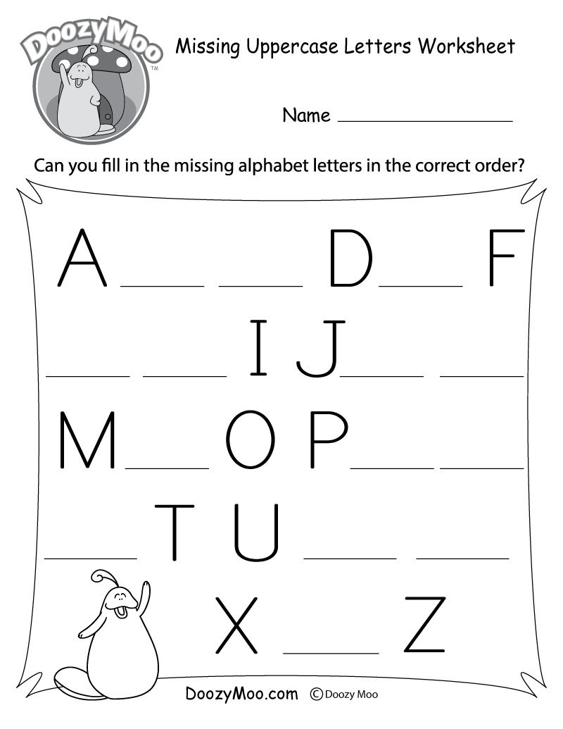 Free Printable Preschool Uppercase Letter Worksheet