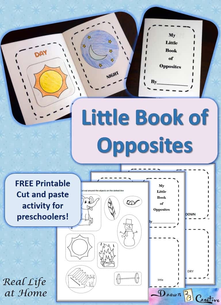 free printable opposites worksheets for preschoolers