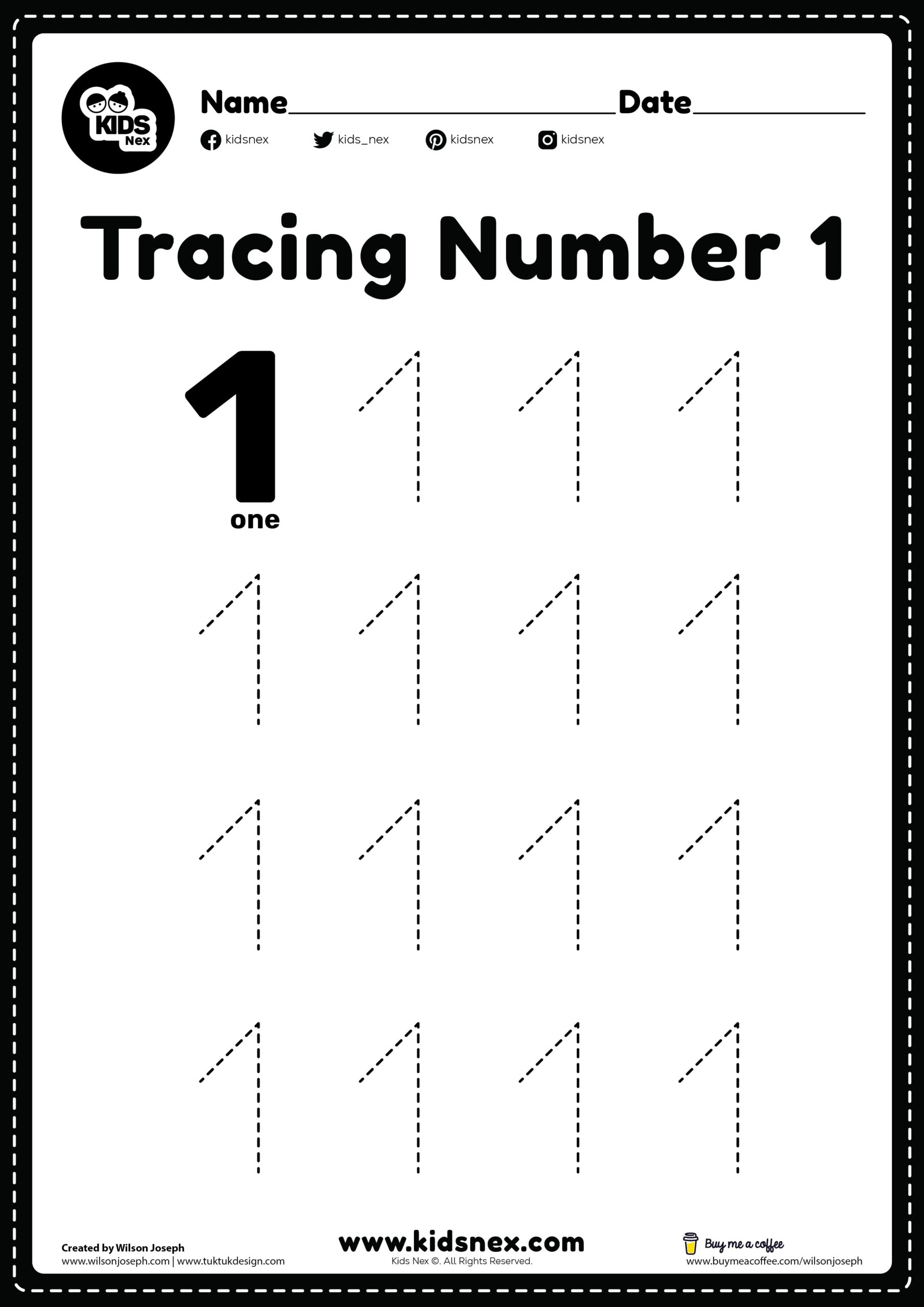 preschool number tracing worksheets free printable preschool number tracing worksheets free printable