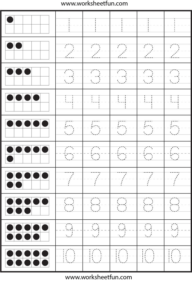 free printable numbers worksheets for preschoolers