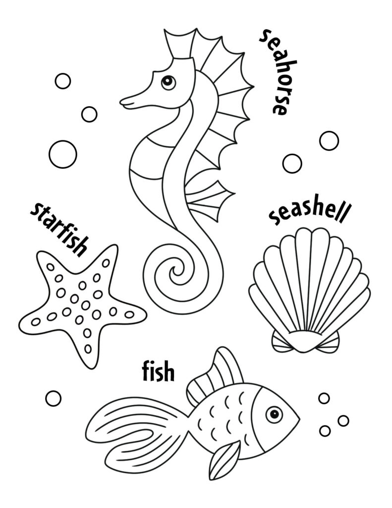 Free Printable Ocean Worksheets For Preschoolers