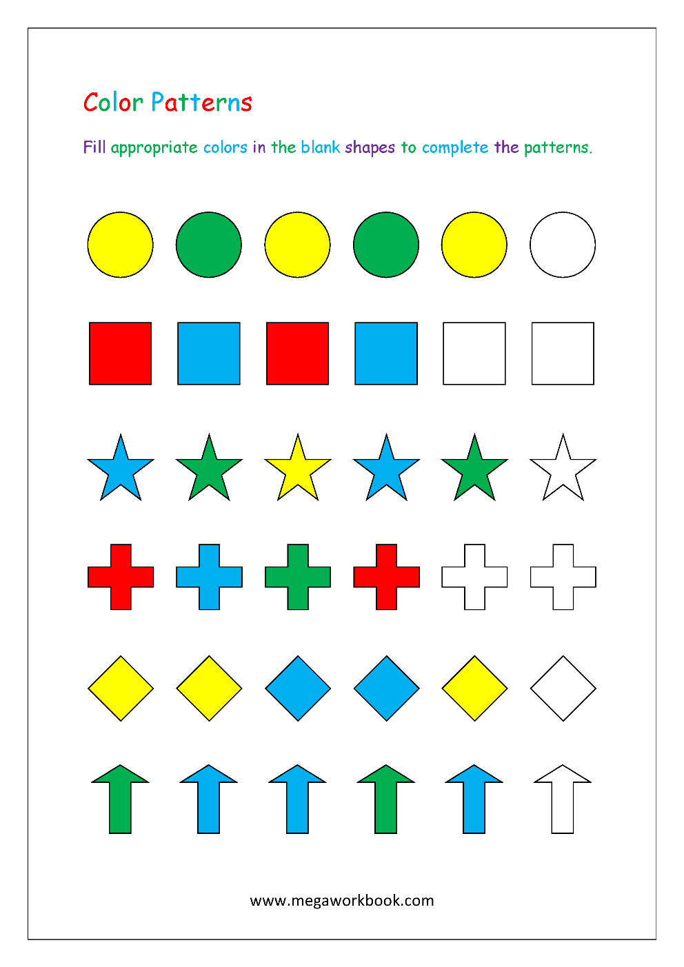 free printable ab pattern worksheets for preschoolers free printable ab pattern worksheets for preschoolers