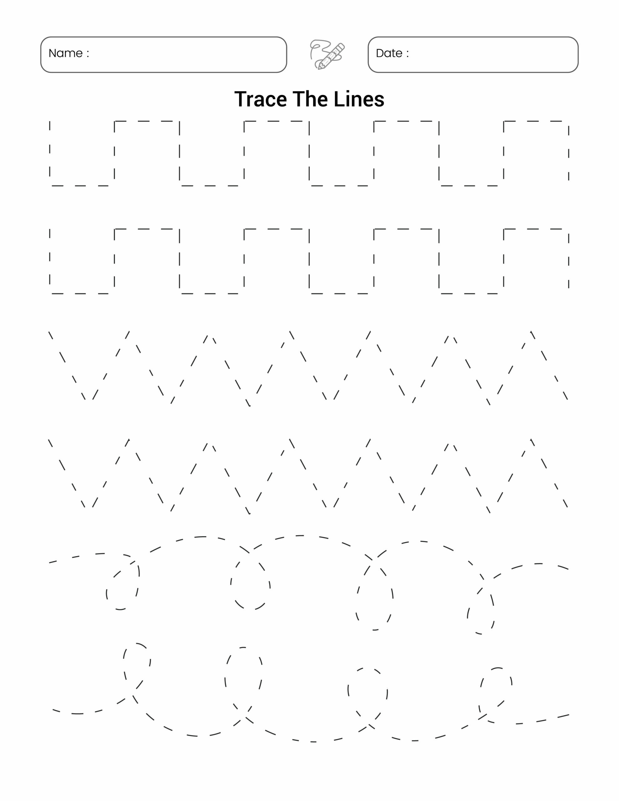 Pencil Control Worksheet For Kids Made By Teachers