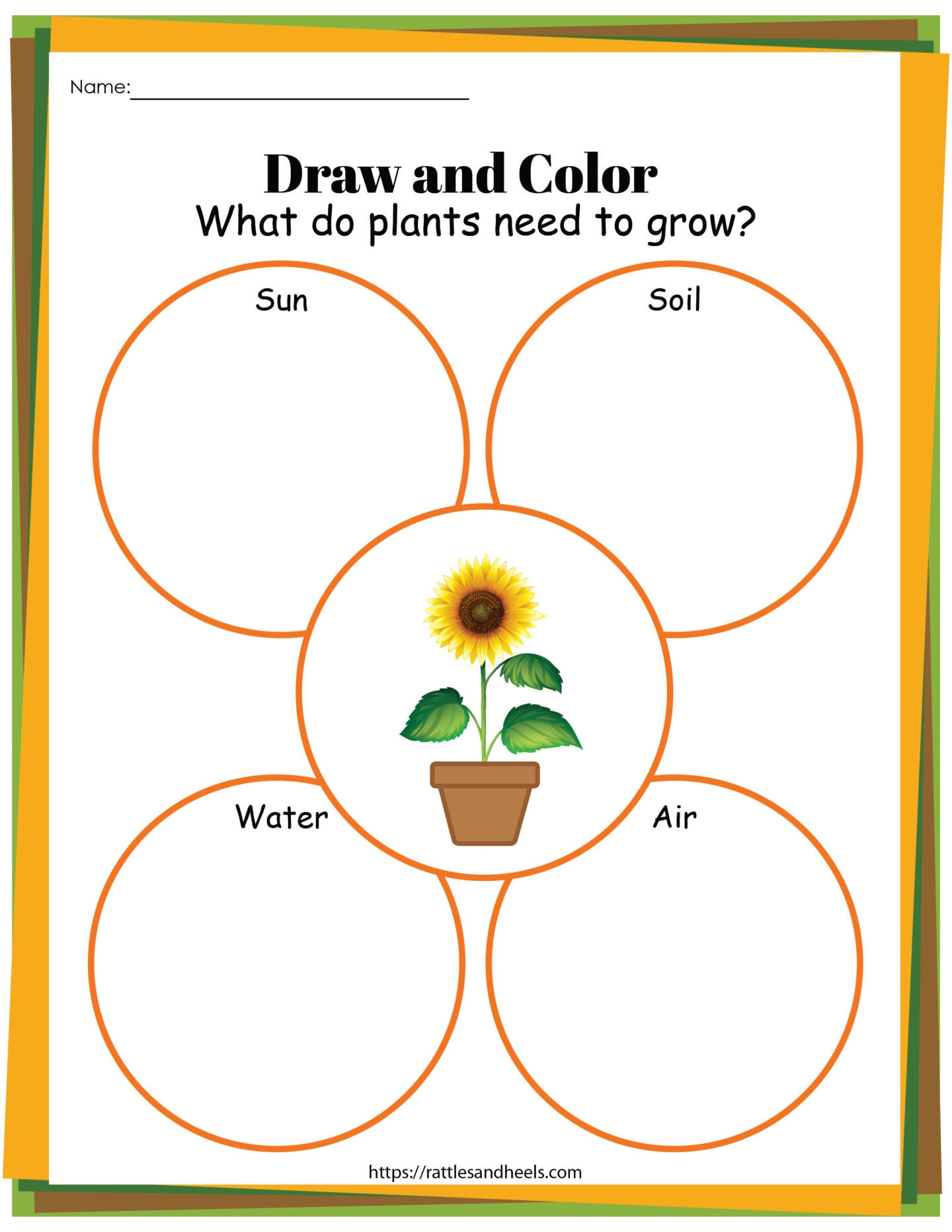 Printable Free Preschool Worksheets About Plants