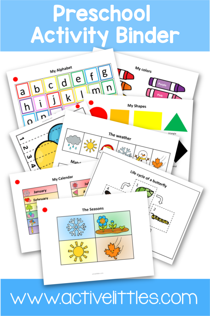 Best Printable Preschool Worksheets Learning Binder