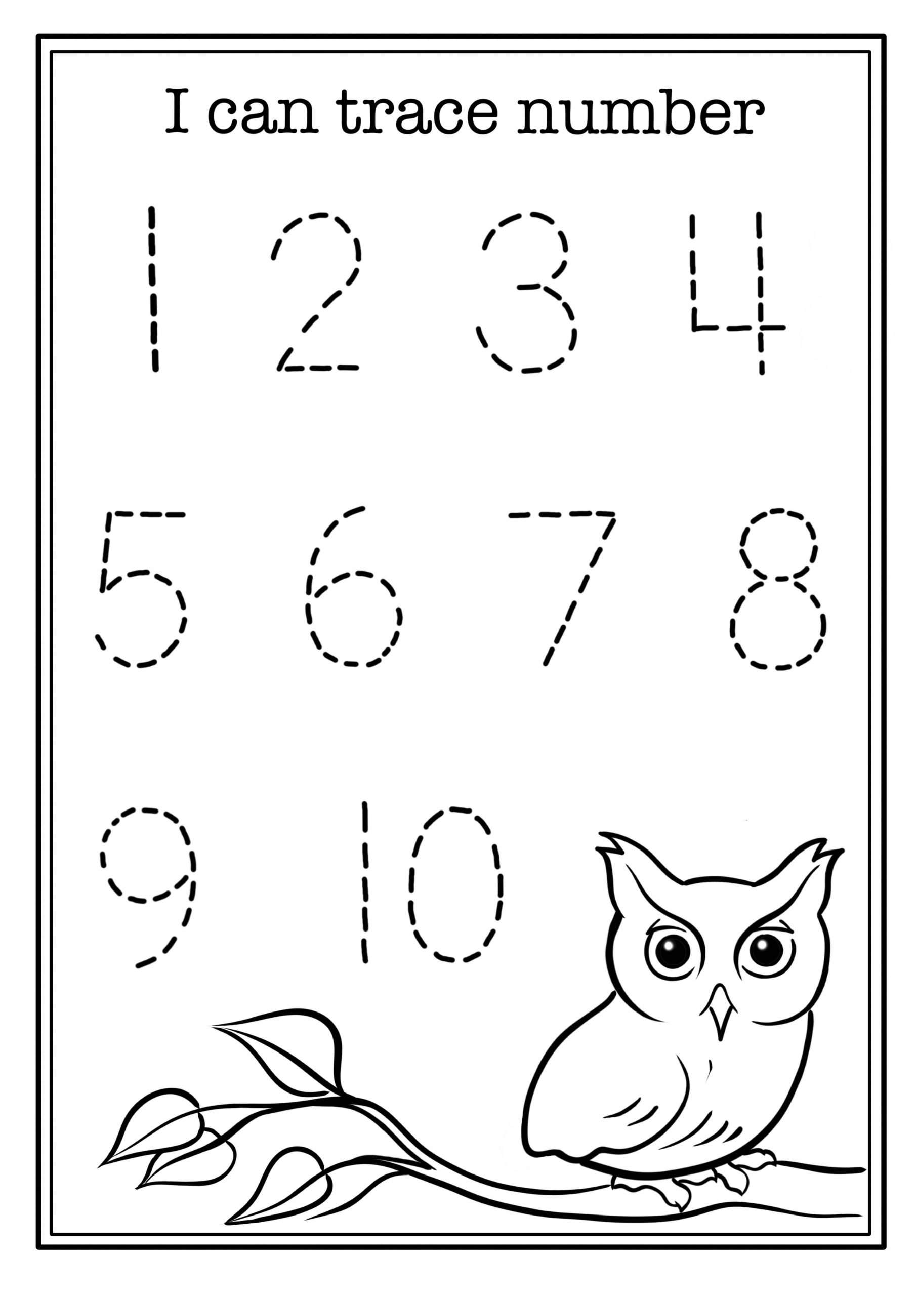Printable Worksheets For Preschoolers On Numbers 1-10