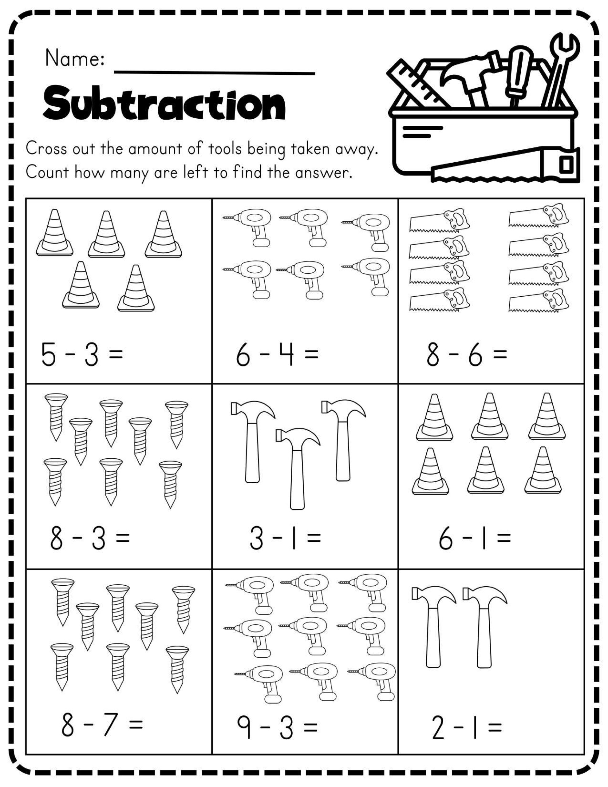 Math Printable Worksheets Preschool
