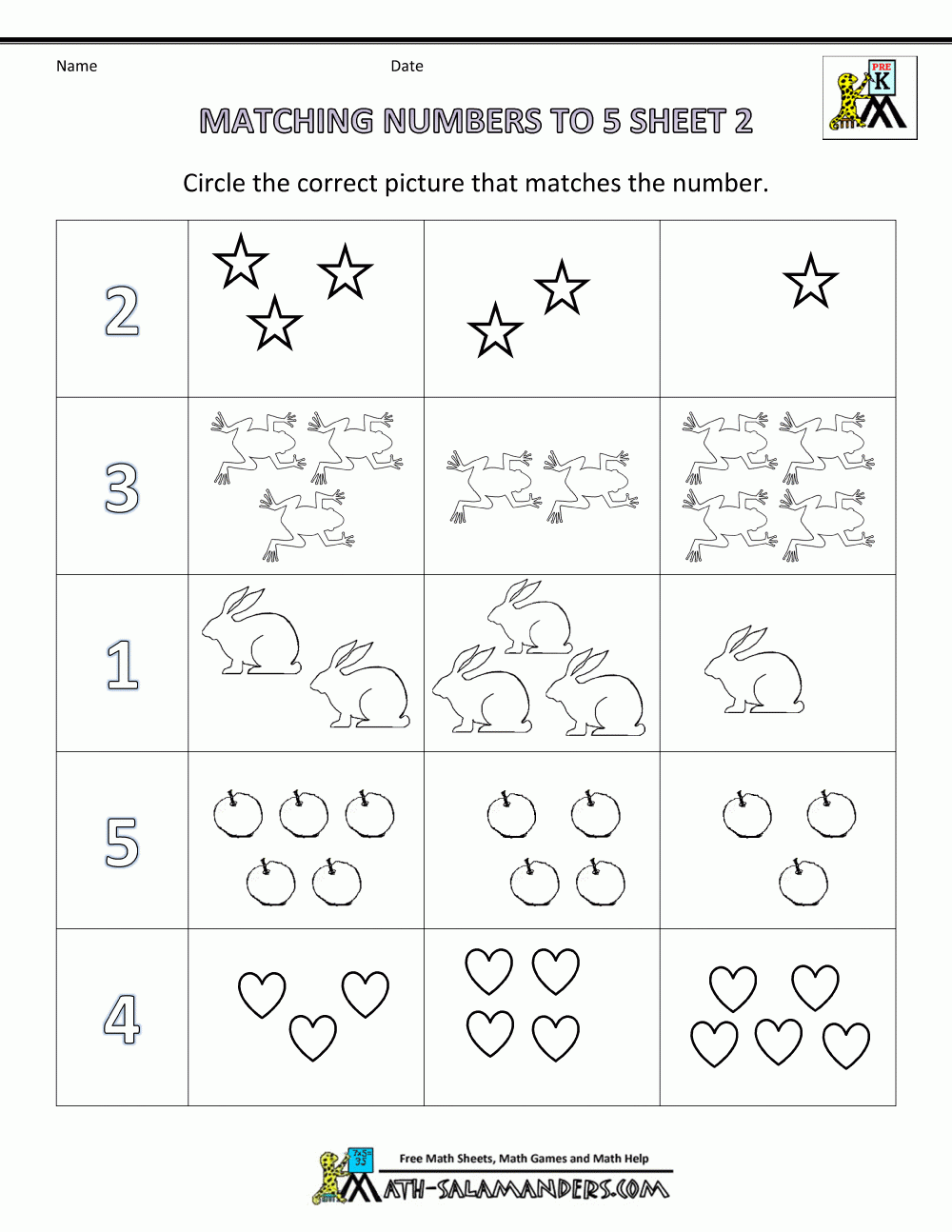 math for preschoolers worksheets printables