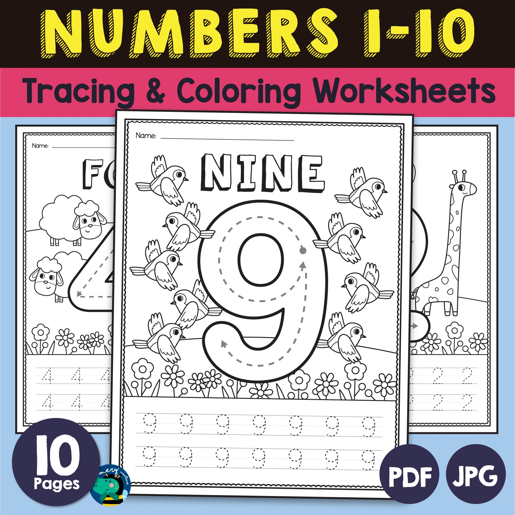 printable worksheets for preschoolers on numbers 1-10
