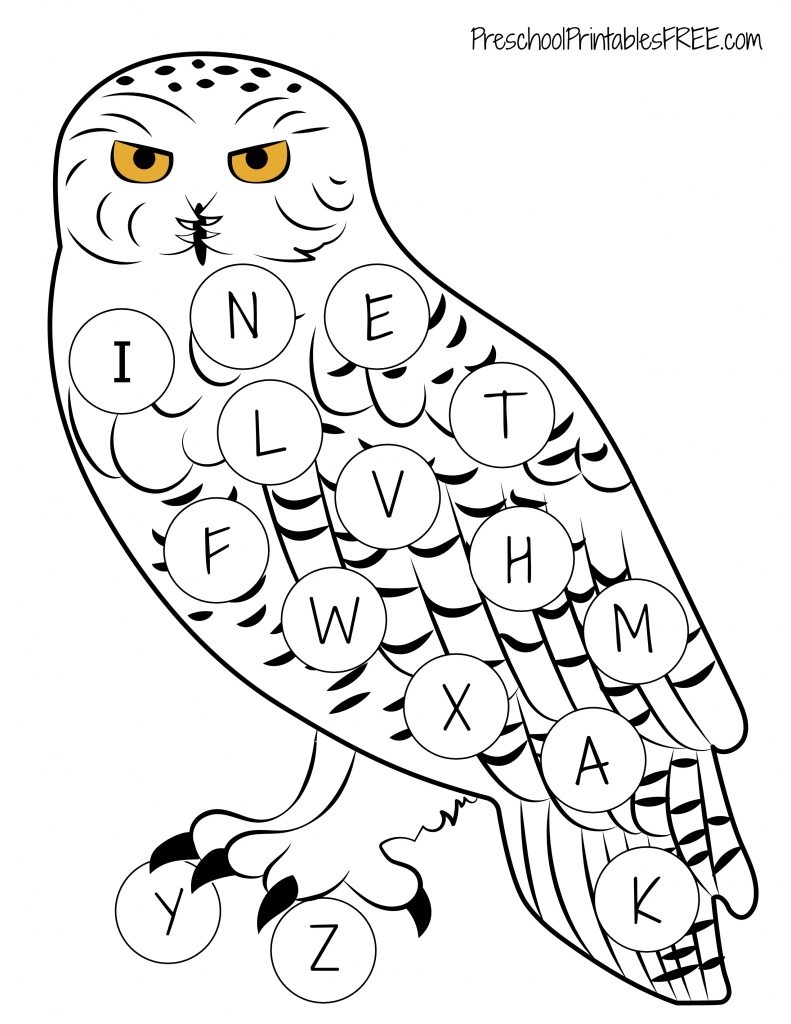 Preschool Owl Activities free Printable Free Preschool Printables
