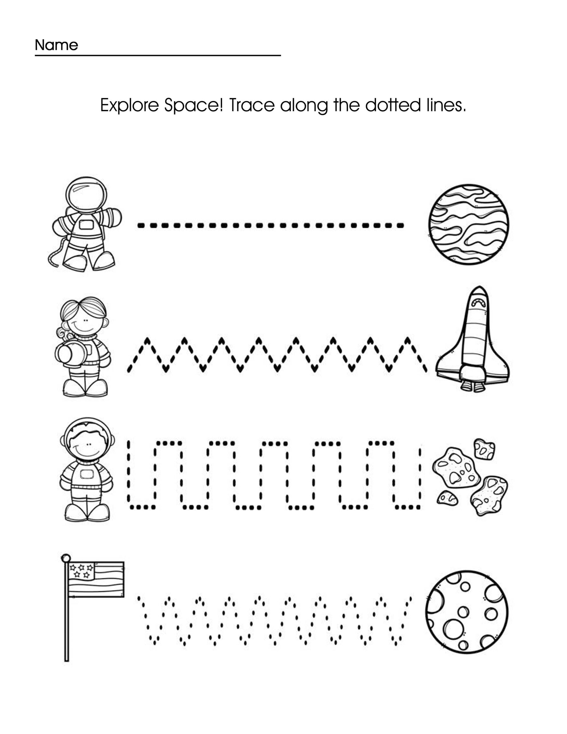 Preschool Tracing Worksheets Printable