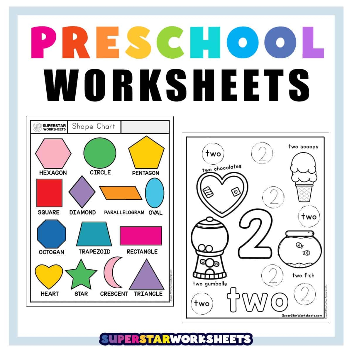 free printable preschool art worksheets