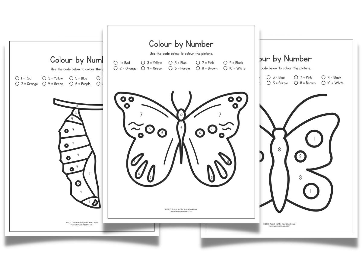 Printable Butterfly Worksheets How Wee Learn