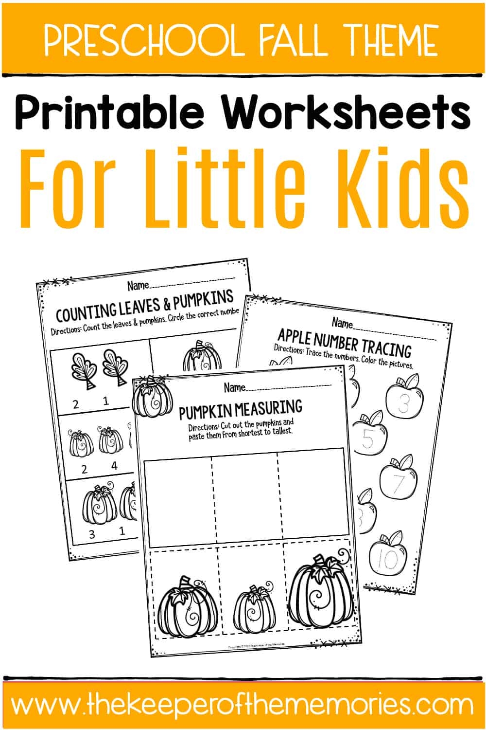 free printable preschool worksheets autumn