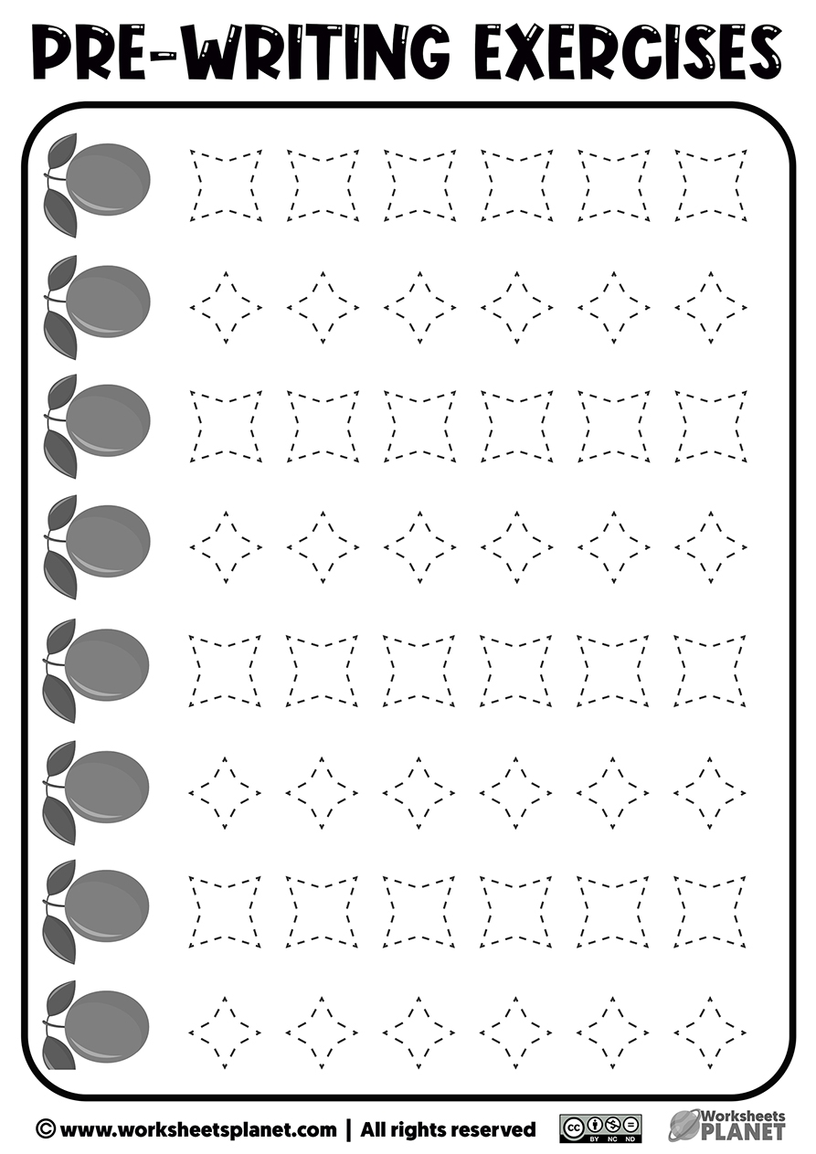 Printable Pre Writing Worksheets For Preschoolers