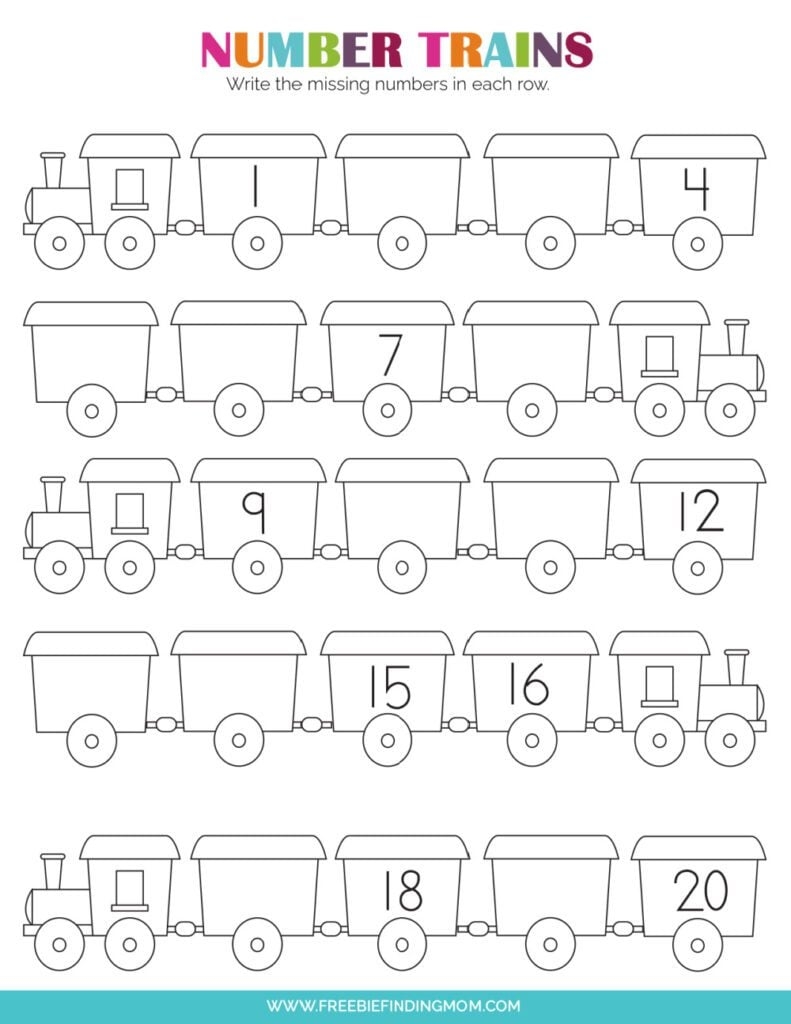 free printable number worksheets for preschoolers