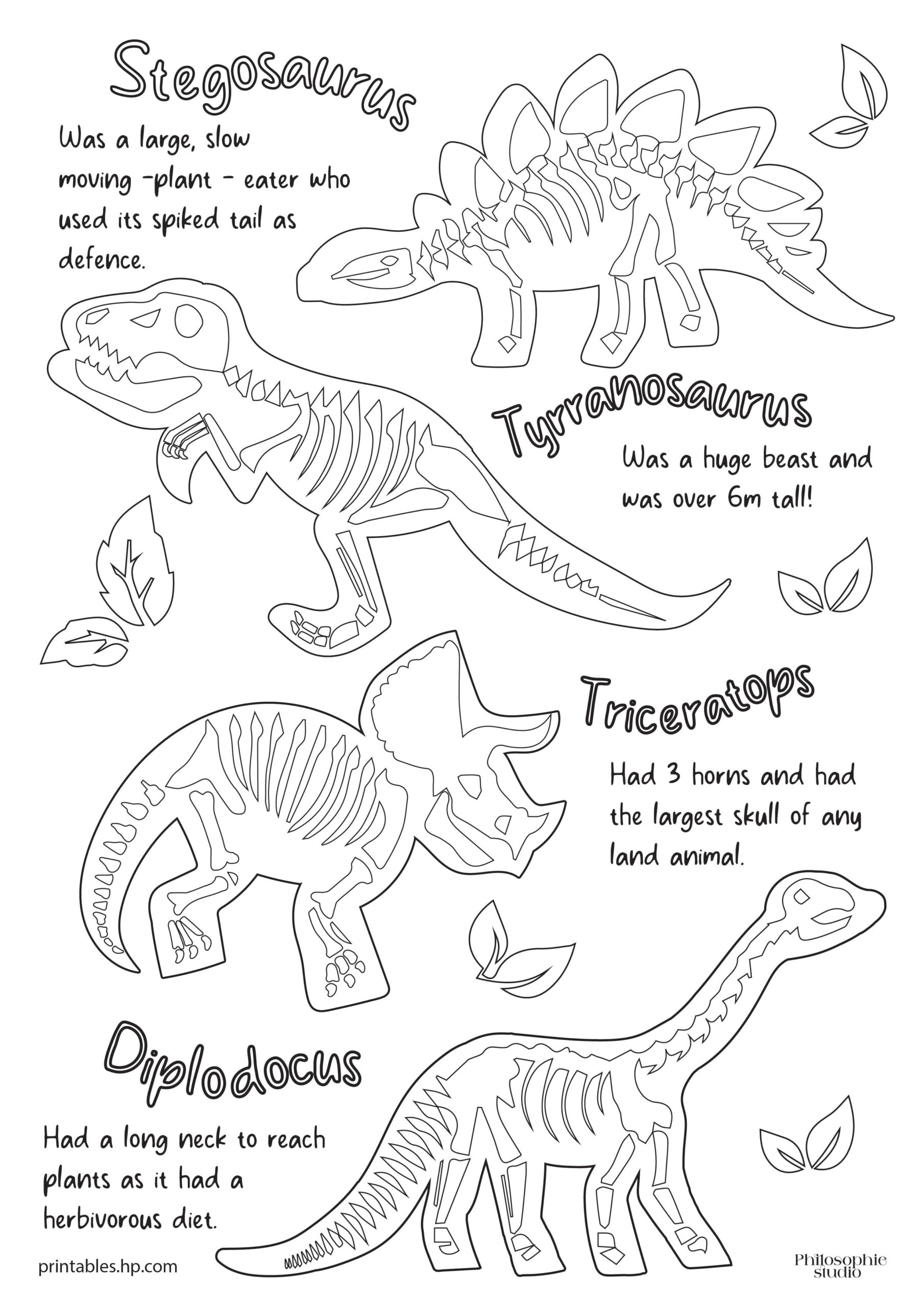 Printable Dinosaur Worksheets For Preschoolers