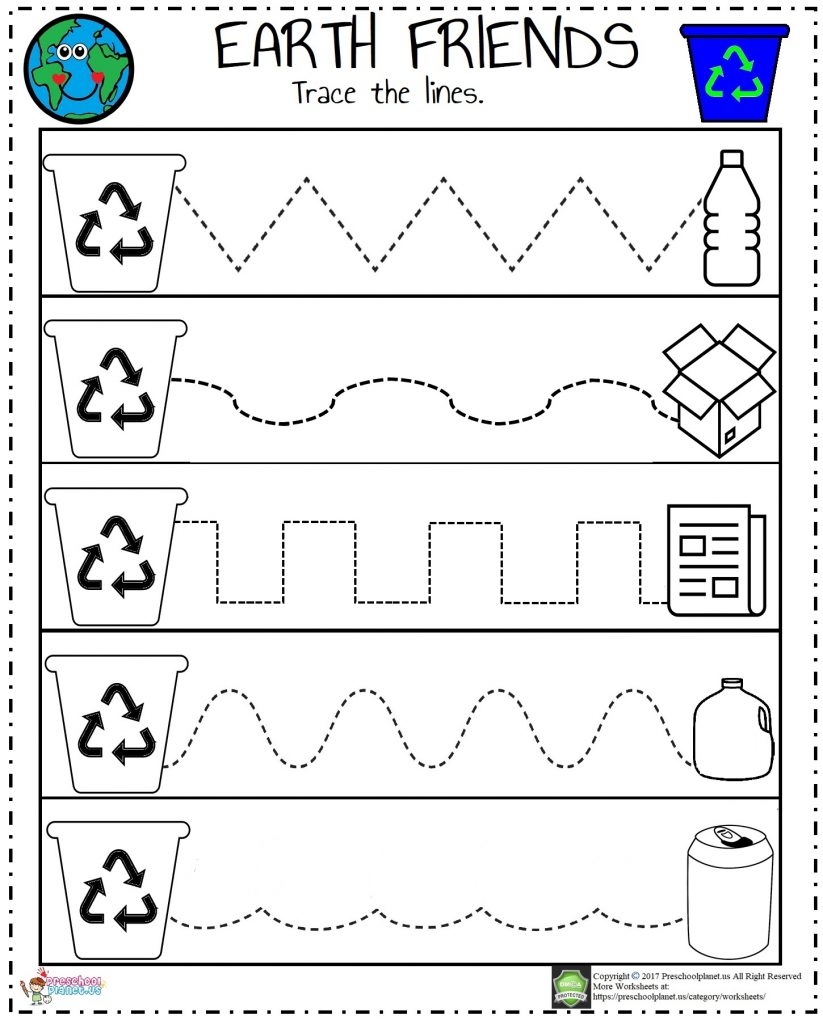 Recycle Worksheet Preschoolplanet Worksheets Library